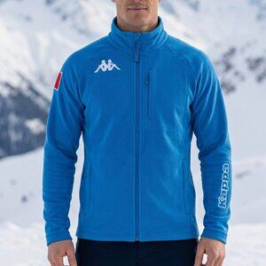 KAPPA Brilliant Navy Men’s Ski Fleece Jacket Italian National Team (FISI) Gear S